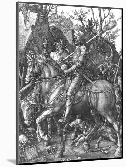 The Knight, Death and The Devil , c.1514-Albrecht Dürer-Mounted Giclee Print