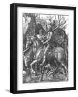 The Knight, Death and The Devil , c.1514-Albrecht Dürer-Framed Giclee Print