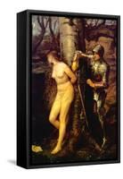 The Knight Errant-John Everett Millais-Framed Stretched Canvas