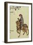 The Knight, Facsimile Detail from The Canterbury Tales, by Geoffrey Chaucer-null-Framed Giclee Print