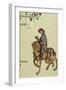 The Knight, Facsimile Detail from The Canterbury Tales, by Geoffrey Chaucer-null-Framed Giclee Print