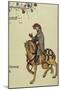 The Knight, Facsimile Detail from The Canterbury Tales, by Geoffrey Chaucer-null-Mounted Giclee Print