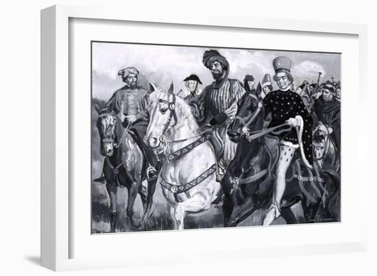 The Knight, from 'Canterbury Tales' by Geoffrey Chaucer-Paul Rainer-Framed Giclee Print