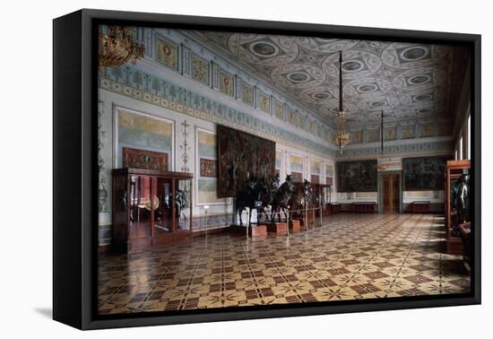 The Knight Hall (Arsena) of the Hermitage in Saint Petersburg, C19th Century-Leo Von Klenze-Framed Stretched Canvas