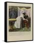 The Knight of Adrets Is a Society Woman's Lover, He's Kind, Assidious, Passionate and Devoted...-Honore Daumier-Framed Stretched Canvas