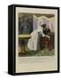 The Knight of Adrets Is a Society Woman's Lover, He's Kind, Assidious, Passionate and Devoted...-Honore Daumier-Framed Stretched Canvas