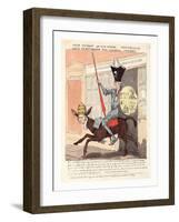 The Knight of the Woeful Countenance Going to Extirpate the National Assembly-null-Framed Giclee Print