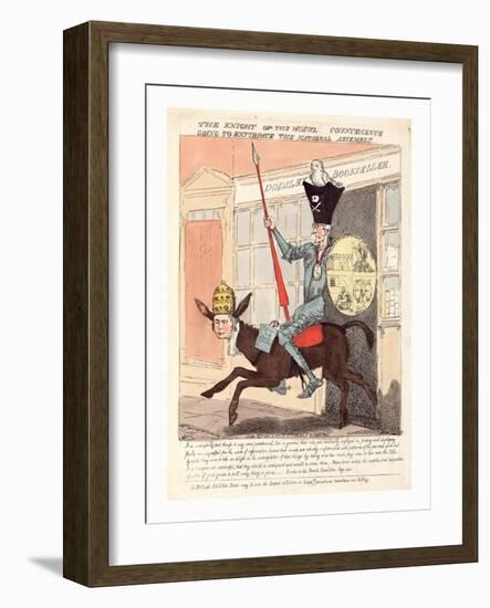 The Knight of the Woeful Countenance Going to Extirpate the National Assembly-null-Framed Giclee Print