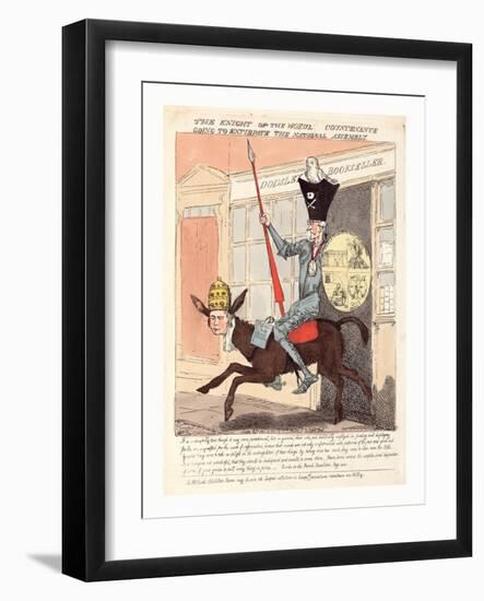 The Knight of the Woeful Countenance Going to Extirpate the National Assembly-null-Framed Giclee Print