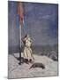 The Knight Stands Watch on St. Georges Mount with Banner, the Talisman: A Tale of the Crusaders-Simon Harmon Vedder-Mounted Giclee Print
