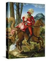 The Knight, the Young Girl and Death-Hans Baldung-Stretched Canvas