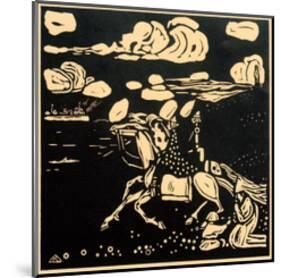 The Knights, 1907-Wassily Kandinsky-Mounted Giclee Print