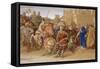 The Knights of the Round Table About to Depart in Quest of the Holy Grail, 1849-William Dyce-Framed Stretched Canvas