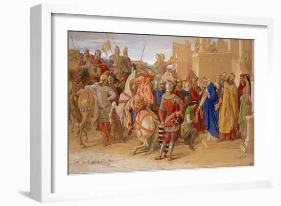 The Knights of the Round Table About to Depart in Quest of the Holy Grail-null-Framed Giclee Print