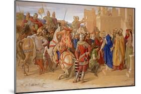 The Knights of the Round Table About to Depart in Quest of the Holy Grail-null-Mounted Giclee Print