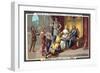 The Knights - Swearing of Allegiance to the Lord, Middle Ages, 19th Century-null-Framed Giclee Print