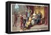 The Knights - Swearing of Allegiance to the Lord, Middle Ages, 19th Century-null-Framed Stretched Canvas