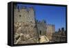 The Knights Templar' Castle, 12th Century, Almourol, Portugal-null-Framed Stretched Canvas