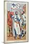 The Knights Templar, Illustration from "Histoire De France" by Jules Michelet circa 1900-Louis Bombled-Mounted Giclee Print