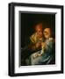 The Knitting Lesson, 1869-Jean-Francois Millet-Framed Premium Giclee Print