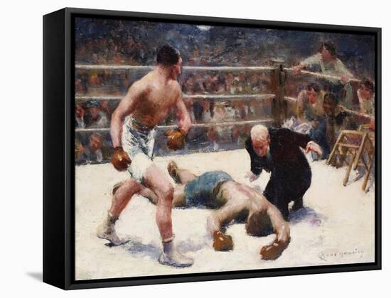 The Knock Out-Claude Charles Bourgonnier-Framed Stretched Canvas