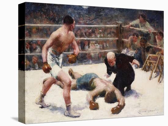 The Knock Out-Claude Charles Bourgonnier-Stretched Canvas