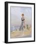 The Kodak Girl, a Reminder to Everyone to Take Their Kodak Camera with Them to the Seaside-null-Framed Photographic Print