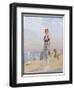 The Kodak Girl, a Reminder to Everyone to Take Their Kodak Camera with Them to the Seaside-null-Framed Photographic Print