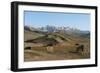 The Koh-e Baba mountains make an impressive backdrop in Bamiyan Province, Afghanistan, Asia-Alex Treadway-Framed Photographic Print