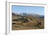 The Koh-e Baba mountains make an impressive backdrop in Bamiyan Province, Afghanistan, Asia-Alex Treadway-Framed Photographic Print