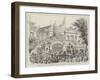 The Konak or Government Palace, Belgrade, Queen Natalie Passing-null-Framed Giclee Print