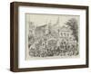 The Konak or Government Palace, Belgrade, Queen Natalie Passing-null-Framed Premium Giclee Print