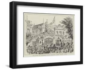 The Konak or Government Palace, Belgrade, Queen Natalie Passing-null-Framed Premium Giclee Print