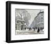 The Kongenshave in Winter-Paul Fischer-Framed Giclee Print