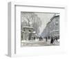 The Kongenshave in Winter-Paul Fischer-Framed Giclee Print