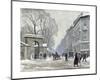 The Kongenshave in Winter-Paul Fischer-Mounted Giclee Print