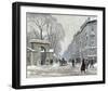 The Kongenshave in Winter-Paul Fischer-Framed Giclee Print