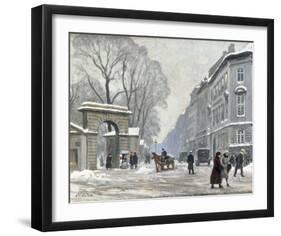 The Kongenshave in Winter-Paul Fischer-Framed Giclee Print