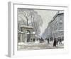 The Kongenshave in Winter-Paul Fischer-Framed Giclee Print