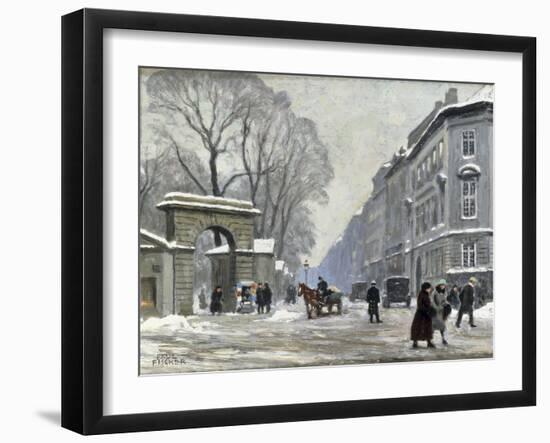 The Kongenshave in Winter-Paul Gustav Fischer-Framed Giclee Print