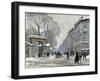 The Kongenshave in Winter-Paul Gustav Fischer-Framed Giclee Print