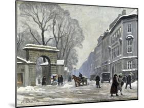 The Kongenshave in Winter-Paul Gustav Fischer-Mounted Giclee Print