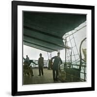 The Kosmos, Off the Coast of Tierra Del Fuego, Chile, around 1900-Leon, Levy et Fils-Framed Photographic Print
