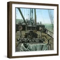 The Kosmos, Off the Coast of Tierra Del Fuego, Chile, around 1900-Leon, Levy et Fils-Framed Photographic Print