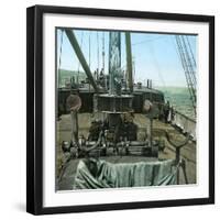 The Kosmos, Off the Coast of Tierra Del Fuego, Chile, around 1900-Leon, Levy et Fils-Framed Photographic Print