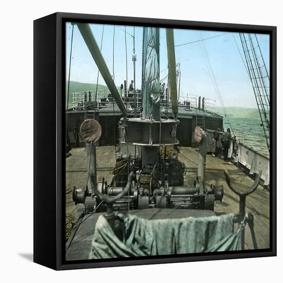 The Kosmos, Off the Coast of Tierra Del Fuego, Chile, around 1900-Leon, Levy et Fils-Framed Stretched Canvas