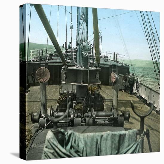 The Kosmos, Off the Coast of Tierra Del Fuego, Chile, around 1900-Leon, Levy et Fils-Stretched Canvas