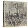 The Kossuth Riots in Buda-Pesth, the Military Dispersing the Mob in Front of the Opera House-null-Stretched Canvas