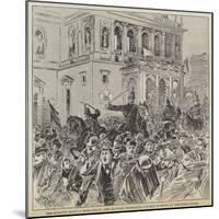 The Kossuth Riots in Buda-Pesth, the Military Dispersing the Mob in Front of the Opera House-null-Mounted Giclee Print