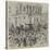 The Kossuth Riots in Buda-Pesth, the Military Dispersing the Mob in Front of the Opera House-null-Stretched Canvas